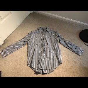Oversized Stripped button down